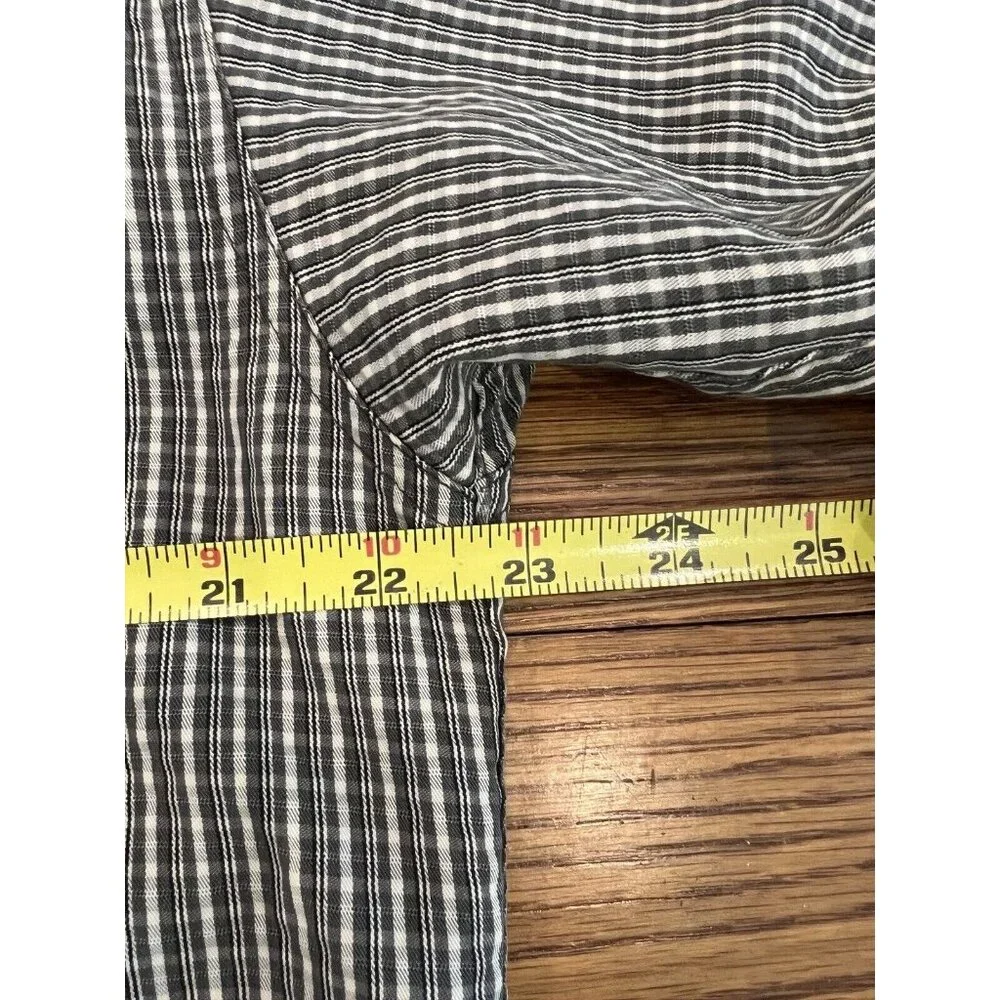 The North Face Hiking Shirt Mens XXLarge Gray Check‎ Plaid Button Up Long Sleeve